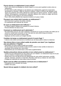 Quand dois-je appeler le médecin de mon enfant?