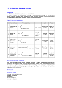 B4. Esters odorants