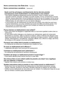 Puis-je donner ce médicament à mon enfant?