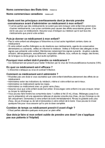 Puis-je donner ce médicament à mon enfant?