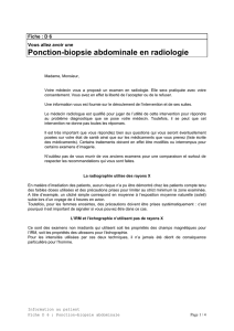 Ponction de l`abdomen [D6] - Société Française de Radiologie