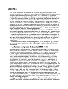 1. Le fondateur: Ignace de Loyola (1491-1556)