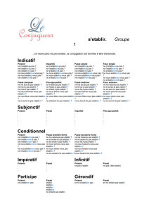 Indicatif - Le conjugueur