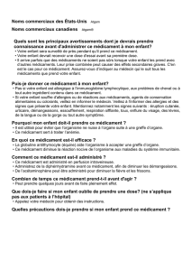 Puis-je donner ce médicament à mon enfant?