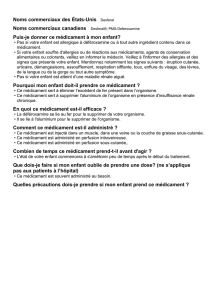 Puis-je donner ce médicament à mon enfant?