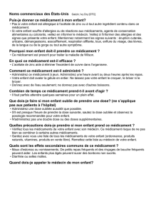 Quand dois-je appeler le médecin de mon enfant?