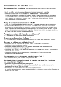 Puis-je donner ce médicament à mon enfant?