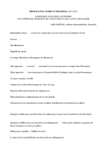 Féminisme, écologie, économie