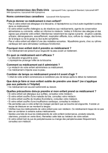 Puis-je donner ce médicament à mon enfant?