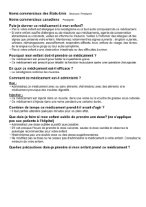 Puis-je donner ce médicament à mon enfant?