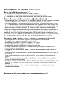 Quels sont les effets secondaires communs de ce médicament