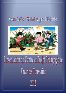 I. L`Association Saint-Alyre d&eacute;tente