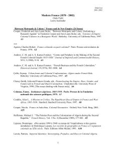 French History Orals list 6 ()