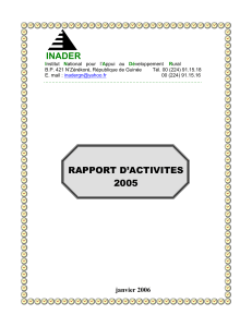 ii. les activites realisees