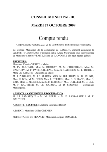 conseil municipal du - Identification Espace Administration