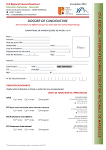 CFA Interprofessionnel inscription 2010