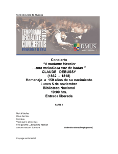 Programa concierto 5 de noviembre
