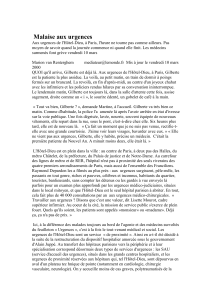 Malaise aux urgences