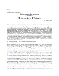 Plotin critique d aristote - Filosofia(2) - Nicole.Leao
