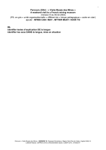 Parcours &laquo; Visite Mus&eacute;e des Mines &raquo;