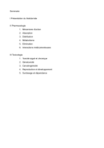 Sommaire I Présentation du thalidomide II Pharmacologie