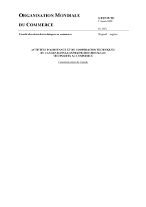 ORGANISATION MONDIALE - WTO Documents Online