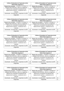 Critères EE tâche finale