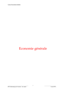 Economie générale - R!L3S Développement