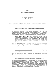 cahier conditions vente - Glessinger sajous avocats annecy