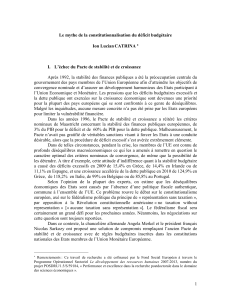 Le mythe de la constitutionnalisation du déficit budgétaire