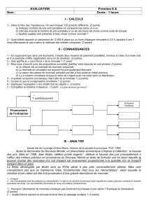 evaluation n°2 - Les SES dans l`académie de Bordeaux