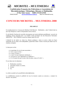 Concours - microtel multimedia