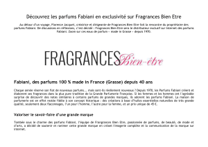 Découvrez les parfums Fabiani en exclusivité sur Fragrances Bien
