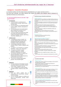 Catégorie : Caractère Novateur