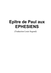 Ephésiens 1 - La Sainte Bible