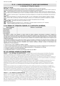 TD 8 : L`UNION ECONOMIQUE ET MONETAIRE EUROPEENNE