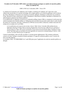 première partie - le champ d`application - Marché