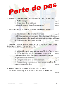 1. CONSTAT DE DEPART EXPRESSION DES OBJECTIFS 1.a) P