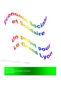 Pertinence de l`Economie Sociale et Solidaire