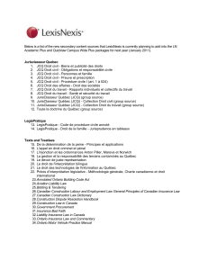 Below is a list of the new secondary content sources that LexisNexis