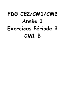 FDG CE2/CM1/CM2 Année 1 Exercices Période 2 CM1 B Semaine