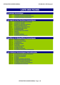 Fiche 23. La politique économique