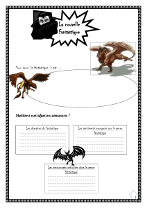 Les domaines du fantastique - Ressources pour le cours de français