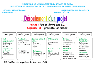 ECOLE : KADA M`hamed ANNEE SCOLAIRE: 2013/2014