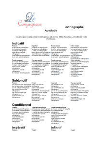 orthographe Auxiliaire