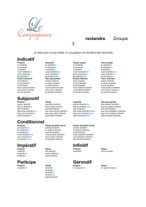 Indicatif - Le conjugueur