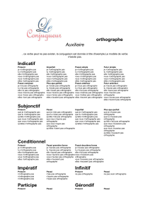 orthographe Auxiliaire