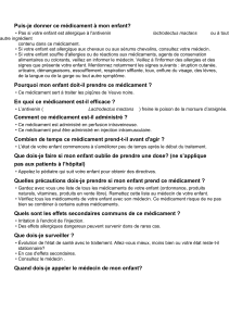 Quand dois-je appeler le médecin de mon enfant?