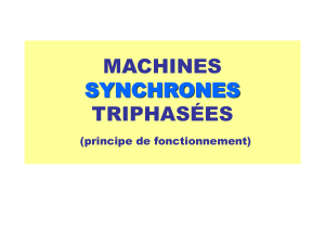 MACHINES SYNCHRONES TRIPHASÉES