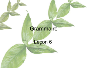 Leçon 16 Ne fais pas la grasse matinée